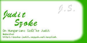 judit szoke business card